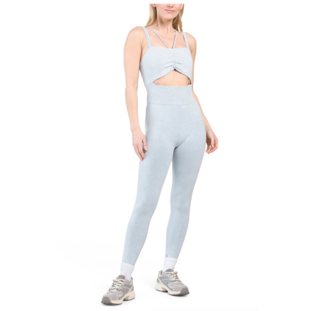 NWT FREE PEOPLE MOVEMENT Good Karma Cut Out Jumpsuit - Picture 2 of 7